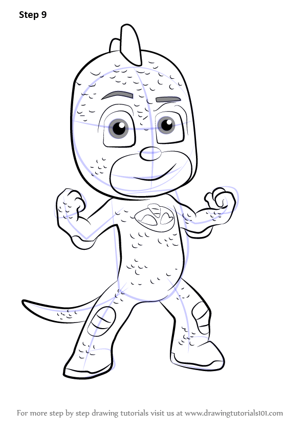 ‍ join our art hub membership! Learn How to Draw Gekko from PJ Masks (PJ Masks) Step by